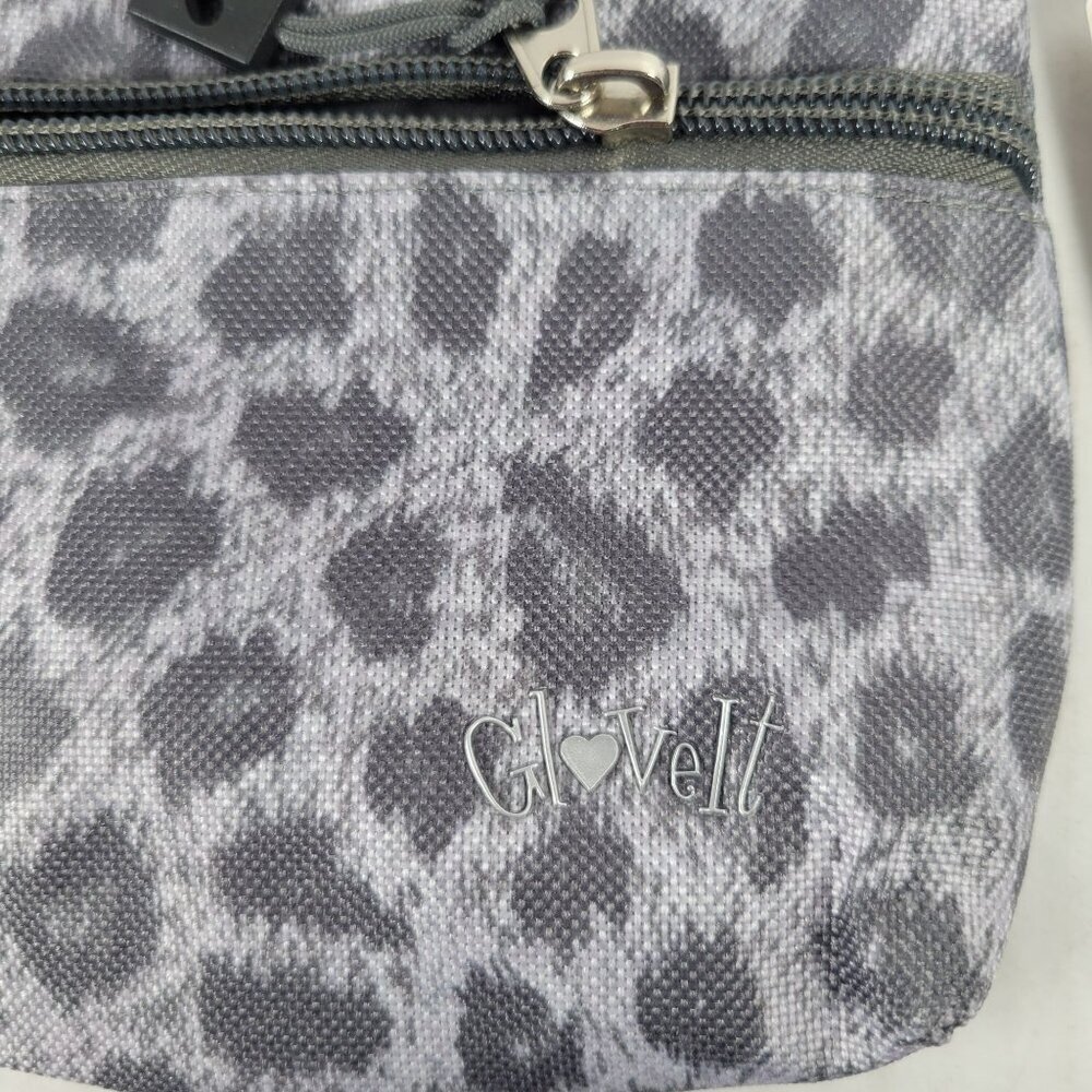 GloveIt Leopard Print Golf Outdoor Workout Casual Adjustable Crossbody Bag - Picture 2 of 6
